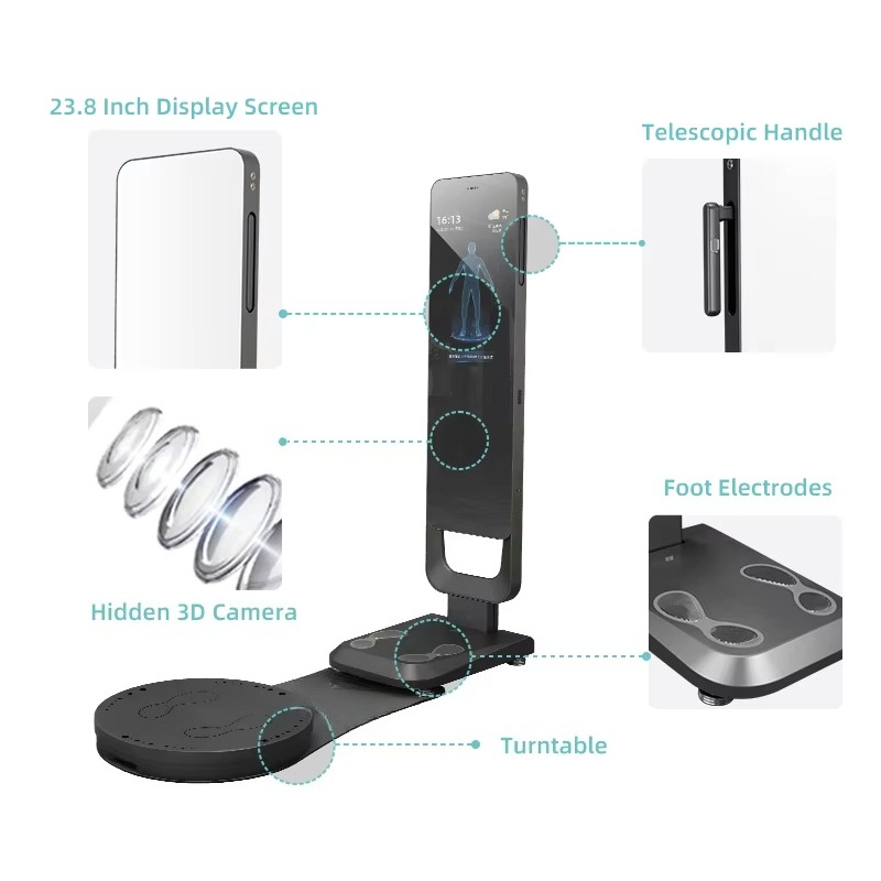 Nutrition Fitness - Smart Fitness Mirror Body Scanner Nutrition