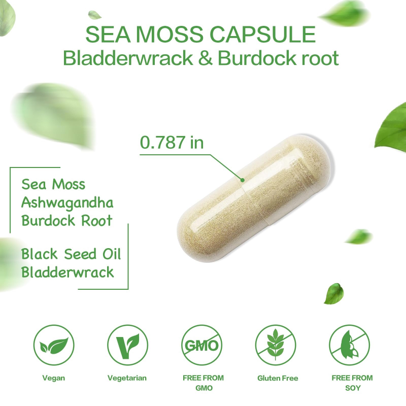 9-in-1 Seaweed Black Seed Oil, - Black Seed Oil Capsule recension och pris