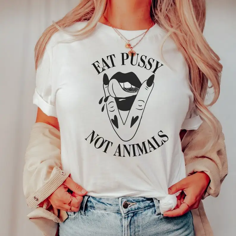 Unisex Vegan T-Shirt Eat Pssy  - Nutrition Fitness recension och pris
