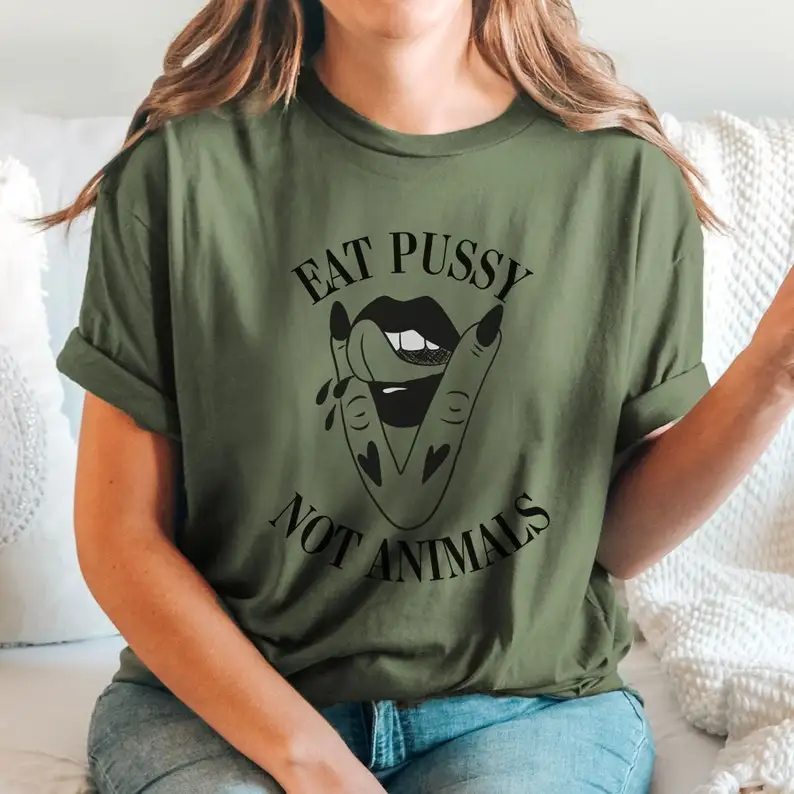 Unisex Vegan T-Shirt Eat Pssy  - Nutrition Fitness recension och pris
