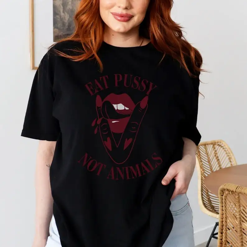 Unisex Vegan T-Shirt Eat Pssy  - Nutrition Fitness recension och pris