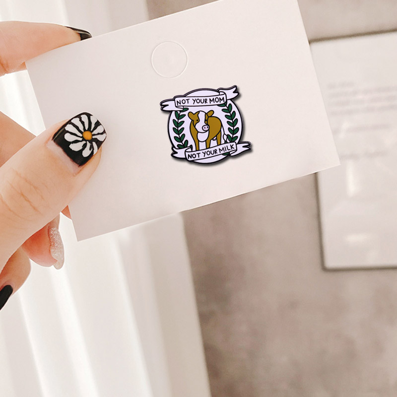 Vegan Pin Animal Rights Brooch - Nutrition Fitness recension och pris