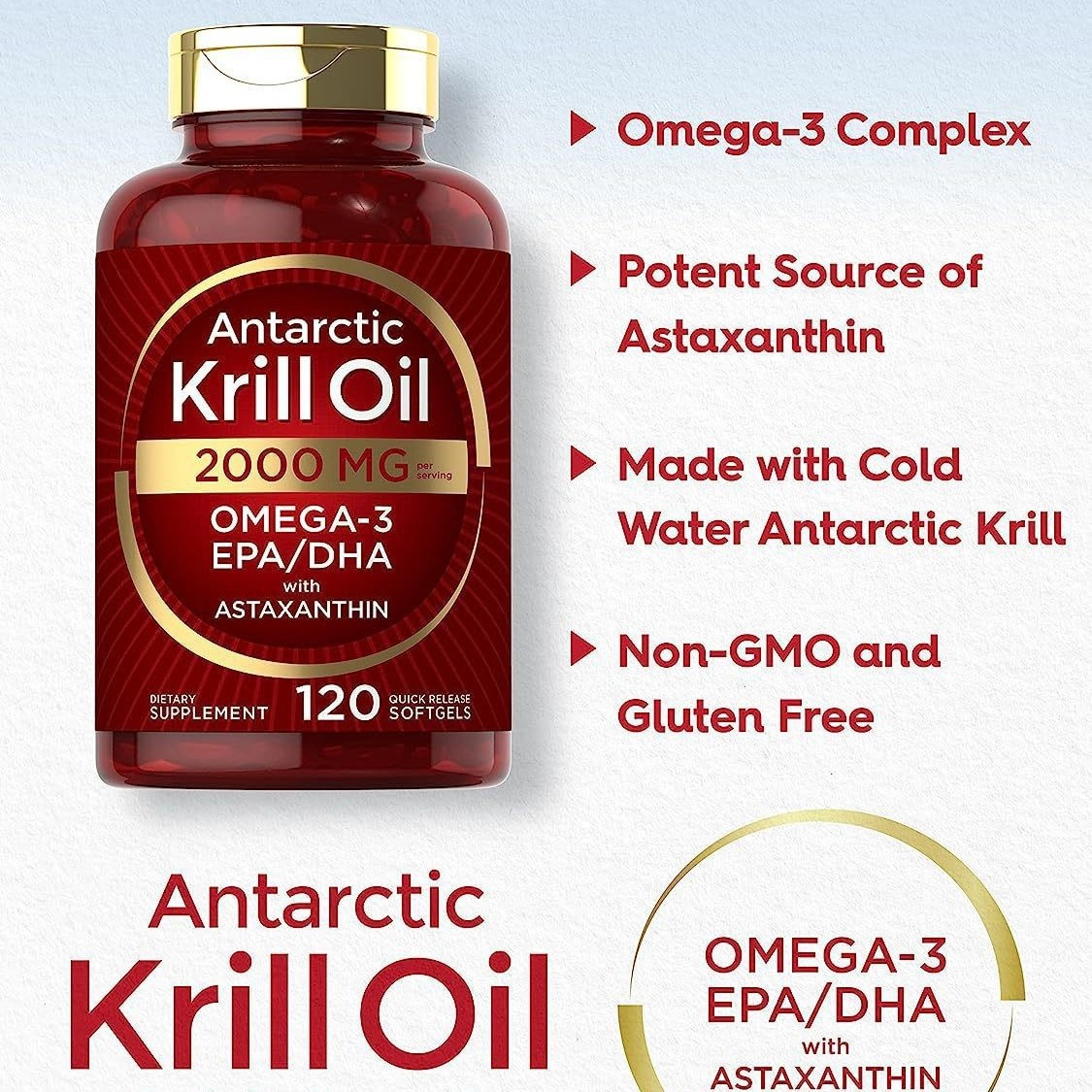 Krill oil soft capsules supple - Nutrition Fitness recension och pris