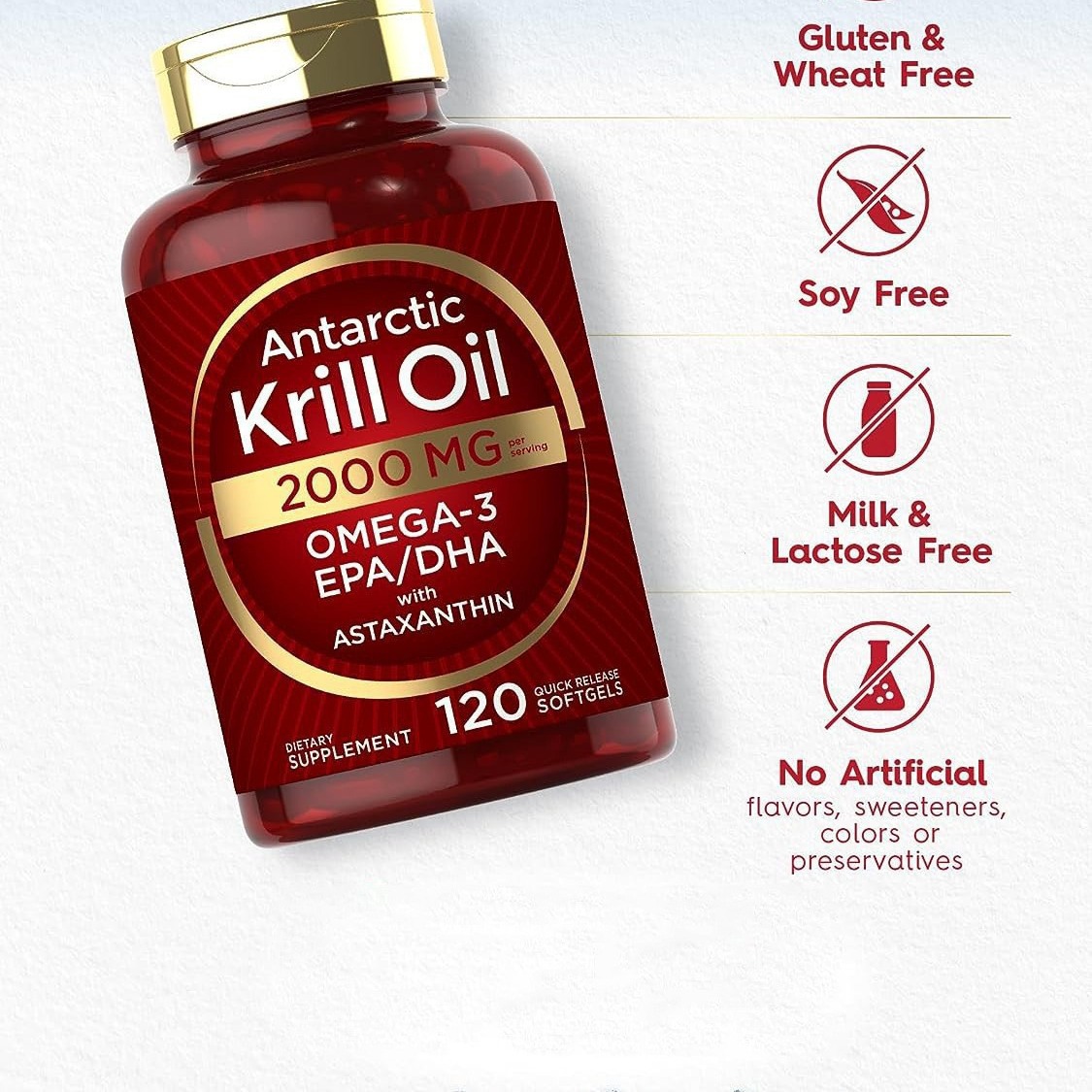 Krill oil soft capsules supple - Nutrition Fitness recension och pris