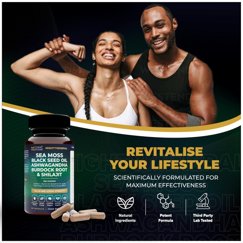 Black Seed Oil, Shilajit, Sea  - Black Seed Oil Capsule recension och pris